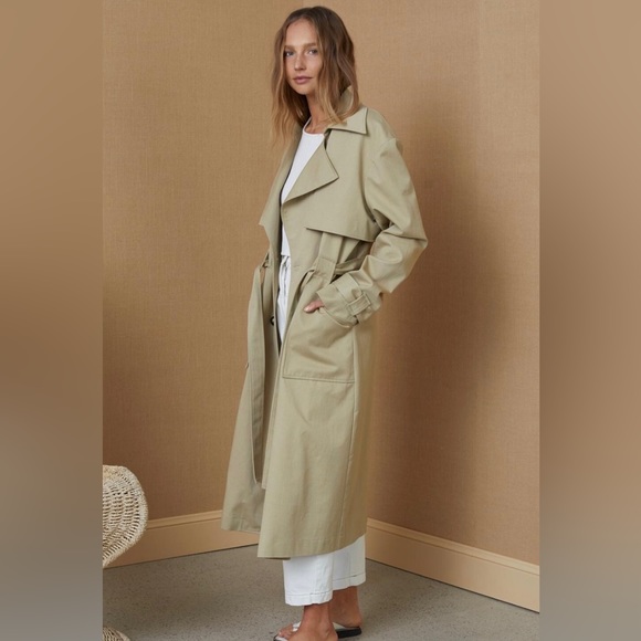 bec + bridge Jackets & Blazers - bec + bridge Beige Trench Coat